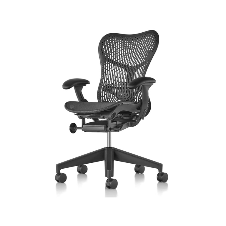 FAUTEUIL HERMAN MILLER MIRRA TRIFLEX DOSSIER EN MAILLE FLEXIBLE ANTHRACITE