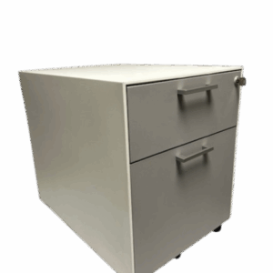 CAISSON A ROULETTE METAL COLORIS BLANC 1T ET 1DS COLORIS GRIS