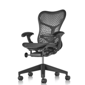 FAUTEUIL HERMAN MILLER MIRRA TRIFLEX DOSSIER EN MAILLE FLEXIBLE ANTHRACITE